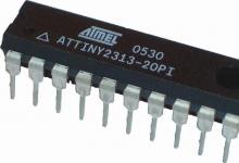 Lumini LED care rulează pe cont propriu - un circuit pe microcontrolerul ATtiny2313